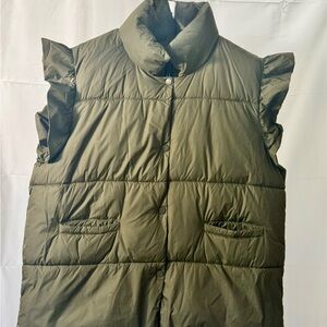 Amazon Women's Olive Quilted Vest